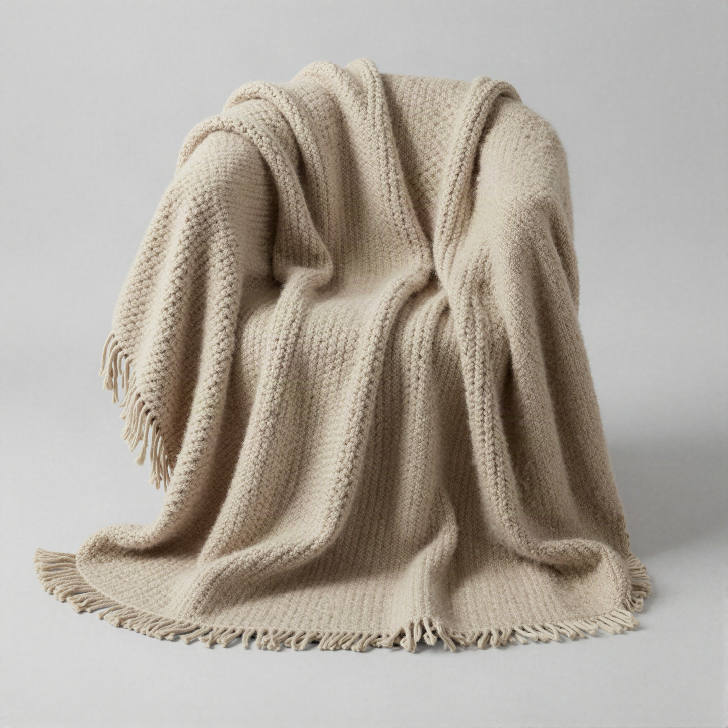 Chunky Knit Wool Throw