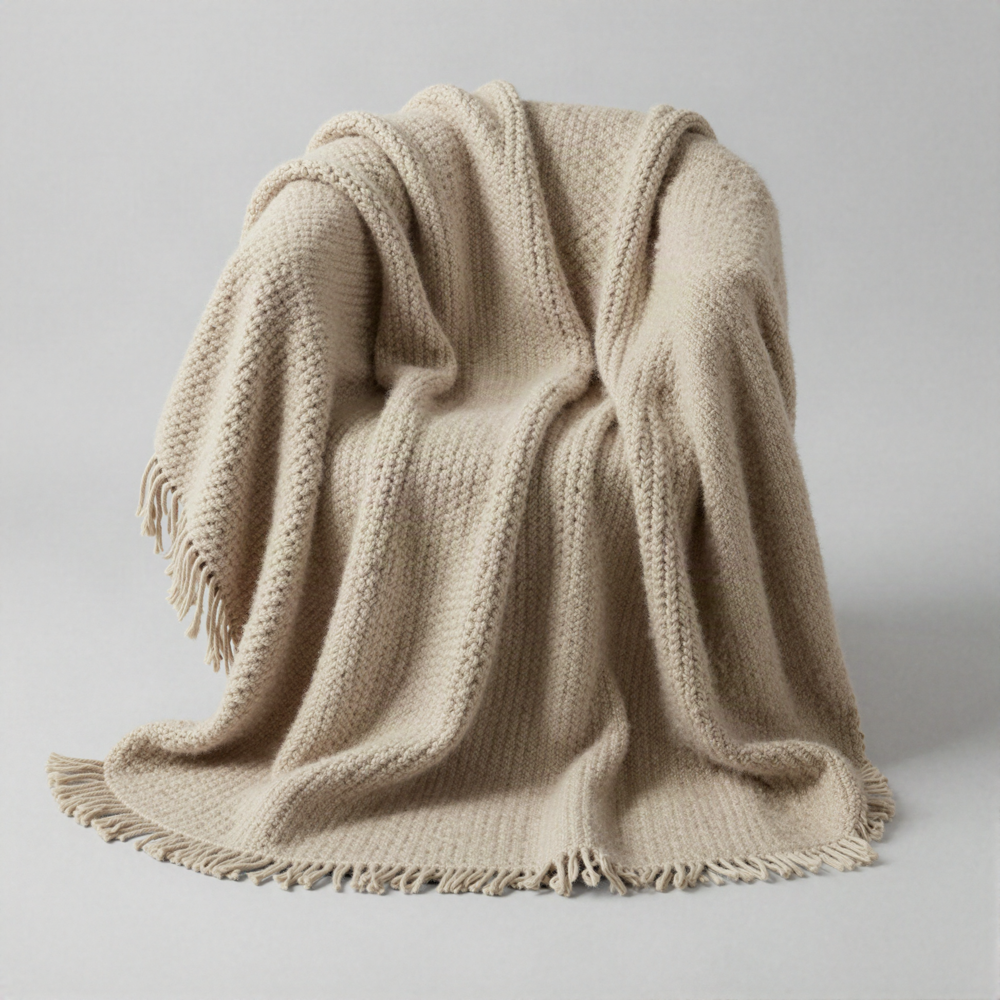 Chunky Knit Wool Throw
