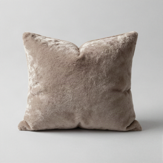 Faux Fur Accent Pillow