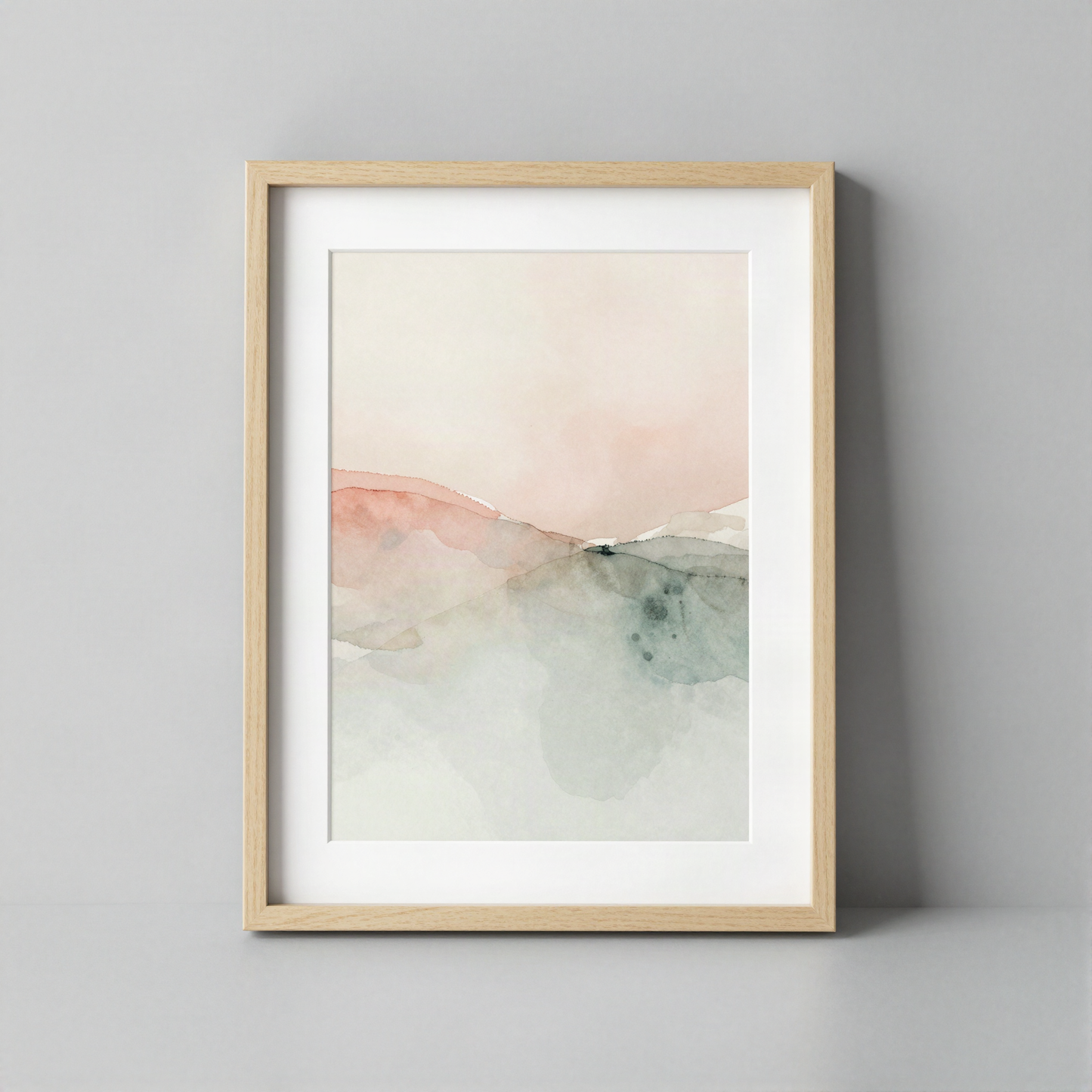 Framed Watercolor Abstract