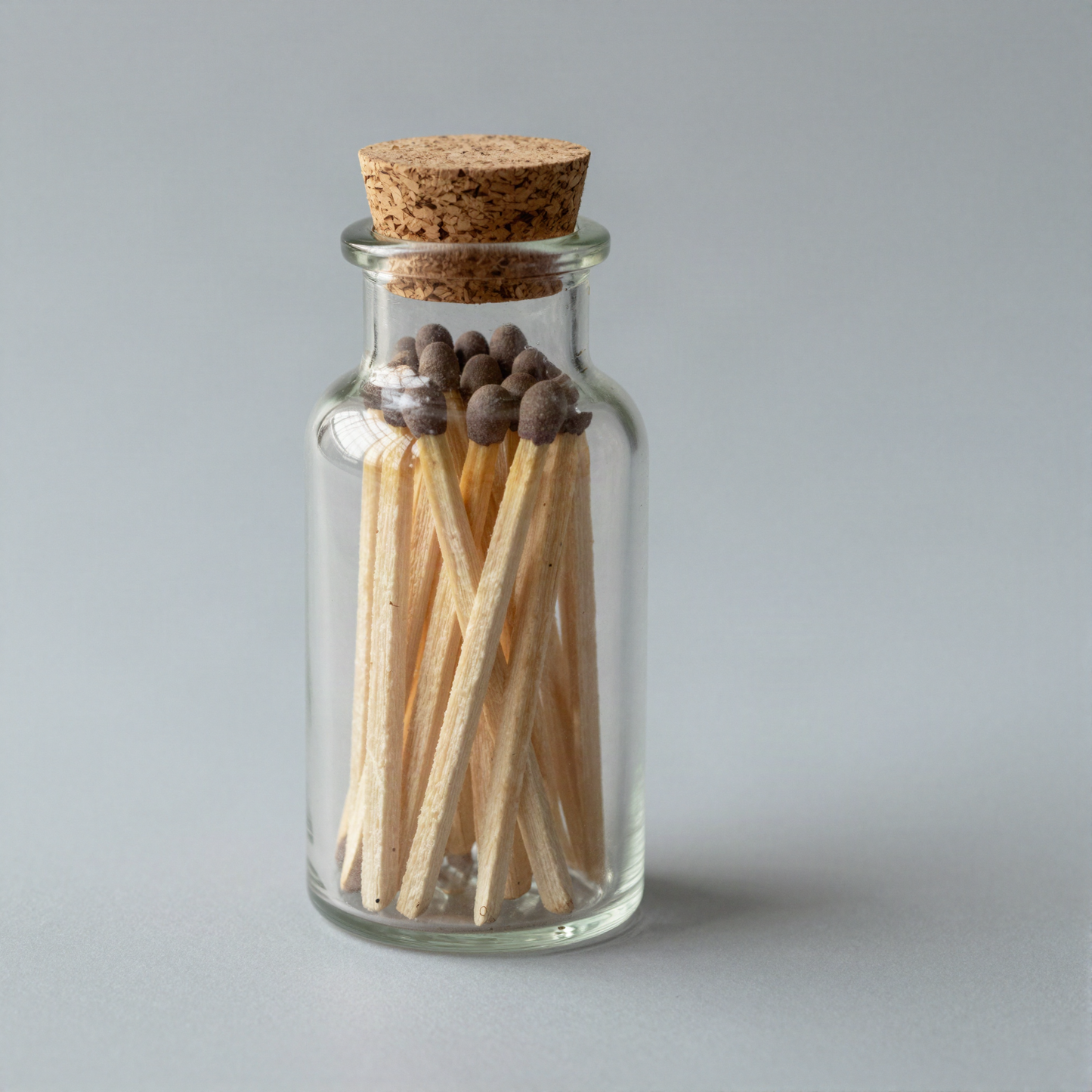 Matchbox in Glass Vessel