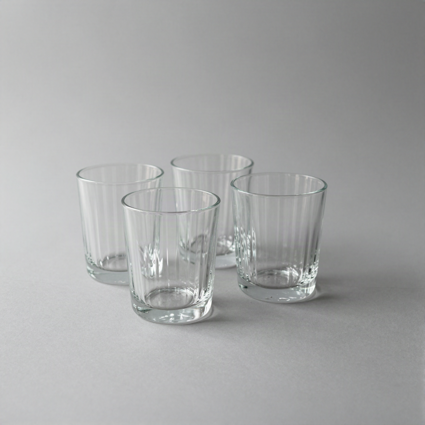 Ribbed Glass Tumbler Set