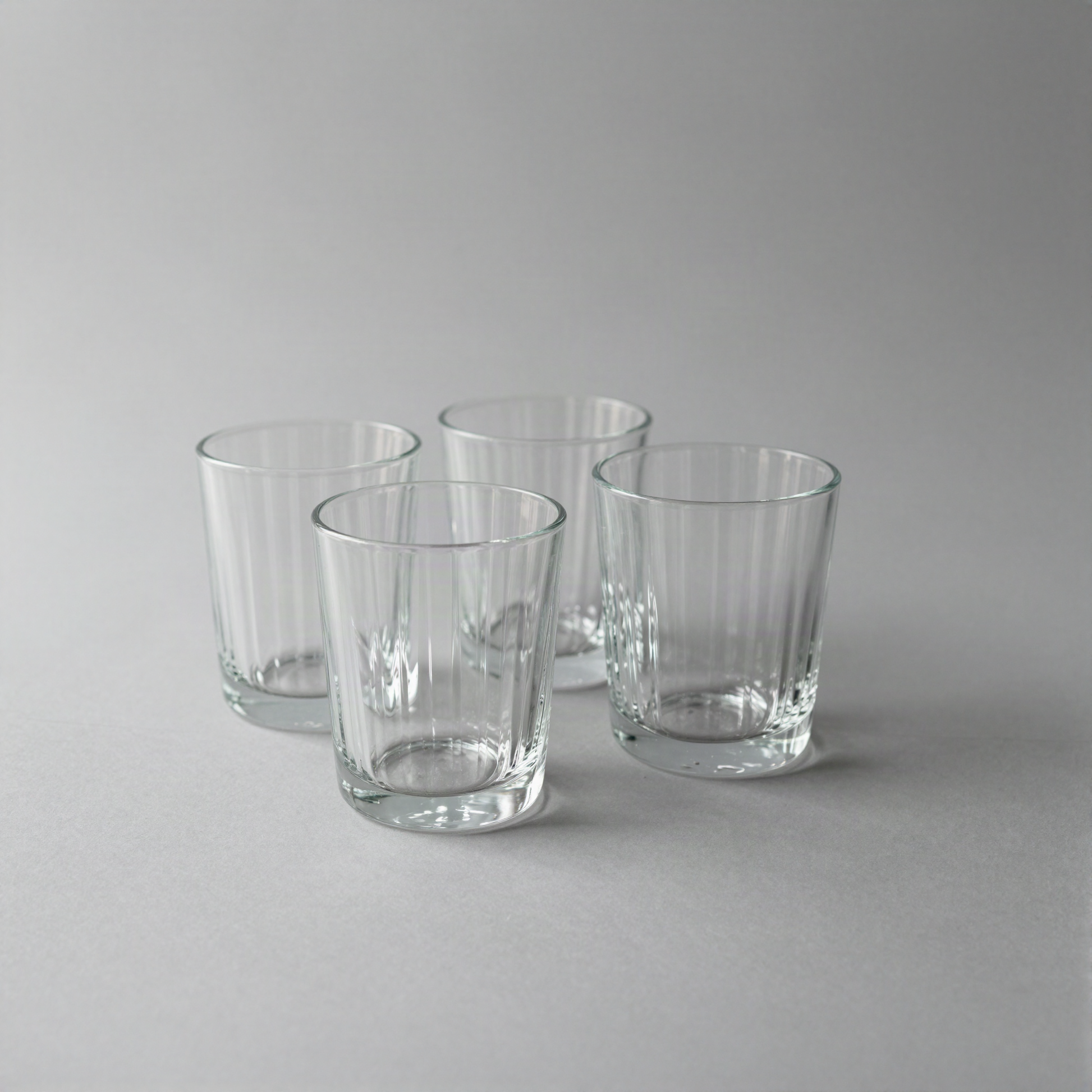 Ribbed Glass Tumbler Set