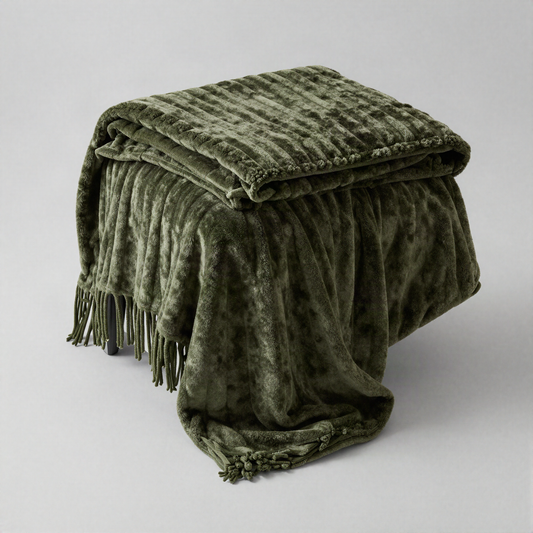 Ribbed Chenille Throw